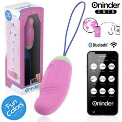 ONINDER CUTE - LOVE PLEASURE WIBRACYJNE JAJKO OBROTOWE 360 SILIKON - BEZPŁATNA APLIKACJA NA CAŁY ŚWIAT