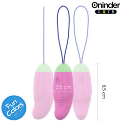ONINDER CUTE - LOVE PLEASURE WIBRACYJNE JAJKO OBROTOWE 360 SILIKON - BEZPŁATNA APLIKACJA NA CAŁY ŚWIAT
