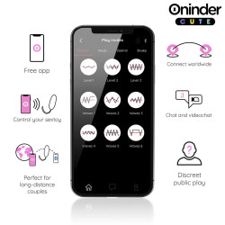 ONINDER CUTE - LOVE PLEASURE WIBRACYJNE JAJKO OBROTOWE 360 SILIKON - BEZPŁATNA APLIKACJA NA CAŁY ŚWIAT