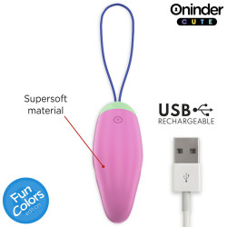 ONINDER CUTE - LOVE PLEASURE WIBRACYJNE JAJKO OBROTOWE 360 SILIKON - BEZPŁATNA APLIKACJA NA CAŁY ŚWIAT