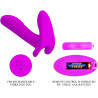 PRETTY LOVE - MASSAGGIATORE E VIBRATORE 12 VIBRAZIONI TELECOMANDO VIOLA