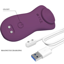 PRETTY LOVE - MANE LAY ON CLITORIS MASSAGER 10 WIBRACJI PILOT FIOLETOWY