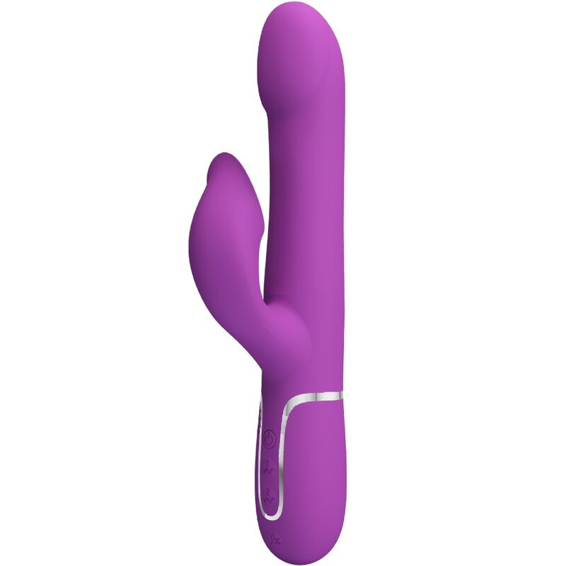 PRETTY LOVE - 4 W 1 WIELOFUNKCYJNY WIBRATOR I STYMULATOR FIOLETOWY