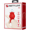 PRETTY LOVE - JAE ROSE SHAPED FINGER VIBRATOR 10 VIBRATIONS RED