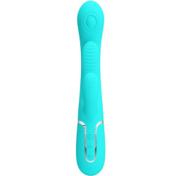 PRETTY LOVE - SHANIA TRIPLE RABBIT WIELOFUNKCYJNY WIBRATOR 3 W 1 NIEBIESKI