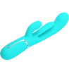 PRETTY LOVE - SHANIA TRIPLE RABBIT WIELOFUNKCYJNY WIBRATOR 3 W 1 NIEBIESKI