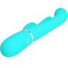 PRETTY LOVE - SHANIA TRIPLE RABBIT WIELOFUNKCYJNY WIBRATOR 3 W 1 NIEBIESKI
