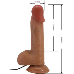 BAILE - CATOBLEPAS REALISTYCZNY WIBRATOR 20,6 CM FLESH PILOT