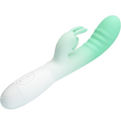 PRETTY LOVE - CERBERUS RABBIT WIBRATOR 3O WIBRACJI ZIELONY