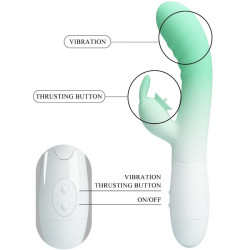PRETTY LOVE - CERBERUS RABBIT WIBRATOR 3O WIBRACJI ZIELONY