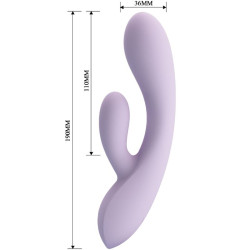 PRETTY LOVE - WIBRATOR ROSOLYN RABBIT 10 WIBRACJI FIOLETOWY