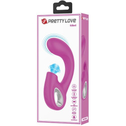 PRETTY LOVE - SIBEL SIBEL WIBRATOR PUNKTU G + STYMULATOR ŁECHTACZKI 10 WIBRACJI FIOLETOWY