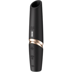 SATISFYER - PERFECT KISS WAVE STYMULATOR ŁECHTACZKI CZARNY / ZŁOTY