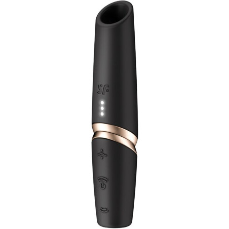 SATISFYER - PERFECT KISS WAVE STYMULATOR ŁECHTACZKI CZARNY / ZŁOTY