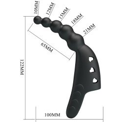 PRETTY LOVE - JORDIN FINGER WIBRATOR 10 WIBRACJI CZARNY