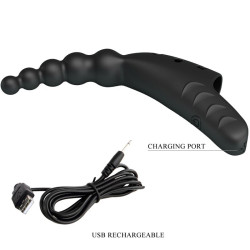 PRETTY LOVE - JORDIN VIBRADOR DE DEDO 10 VIBRACIONES NEGRO