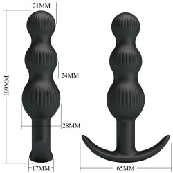 PRETTY LOVE - SIDNEY ANALVIBRATOR 10 VIBRATIONEN SCHWARZ