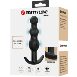 PRETTY LOVE - SIDNEY WIBRATOR ANALNY 10 WIBRACJI CZARNY