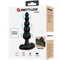 PRETTY LOVE - CORBAN WIBRATOR ANALNY 10 WIBRACJI CZARNY
