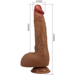 BAILE - PIĘKNY WILKS 5 USTAWIEŃ REALISTYCZNY WIBRATOR 25 CM MULATO