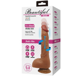 BAILE - PIĘKNY WILKS 5 USTAWIEŃ REALISTYCZNY WIBRATOR 25 CM MULATO