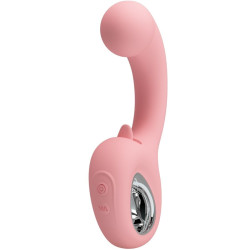 PRETTY LOVE - ERYNNYES G-SPOT VIBRATOR + STYMULATOR ŁECHTACZKI 10 WIBRACJI RÓŻOWY