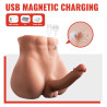 XISE - BERTLETT DILDO ASS REALISTYCZNY DILDO I ODBYT MASTURBATOR POZYCJA PRZEDNIA Z WCISKANIEM 18 CM