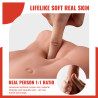 XISE - BERTLETT DILDO ASS REALISTYCZNY DILDO I ODBYT MASTURBATOR POZYCJA PRZEDNIA Z WCISKANIEM 18 CM