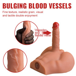 XISE - PEEL DILDO ASS REALISTYCZNY DILDO MASTURBATOR POZYCJA PRZEDNIA Z WCISKANIEM 17,5 CM