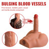 XISE - PEEL DILDO ASS REALISTYCZNY DILDO MASTURBATOR POZYCJA PRZEDNIA Z WCISKANIEM 17,5 CM
