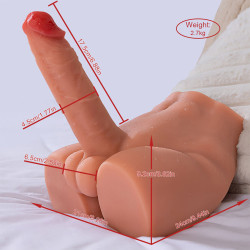 XISE - PEEL DILDO ASS DILDO REALISTA MASTURBADOR POSIÇÃO FRONTAL COM IMPULSO 17,5 CM