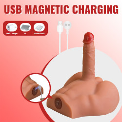 XISE - PEEL DILDO ASS REALISTIC DILDO MASTURBATOR FRONT POSITION WITH THRUSTING 17.5 CM