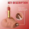 XISE - PEEL DILDO ASS DILDO REALISTA MASTURBADOR POSIÇÃO FRONTAL COM IMPULSO 17,5 CM