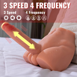 XISE - PEEL DILDO ASS REALISTIC DILDO MASTURBATOR FRONT POSITION WITH THRUSTING 17.5 CM