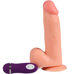 SHEQU - PHANTOM WIBRACYJNY DILDO Z PILOTEM 20 CM