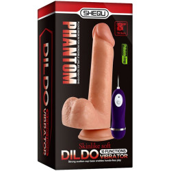 SHEQU - PHANTOM WIBRACYJNY DILDO Z PILOTEM 20 CM