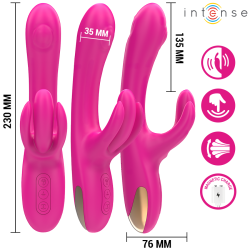 INTENSE - BRITNEY WIELOFUNKCYJNY WIBRATOR KRÓLIK 23 CM RÓŻOWY