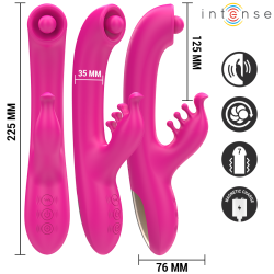 INTENSE - CHRISTINA WIELOFUNKCYJNY WIBRATOR KRÓLIK 22,5 CM RÓŻOWY