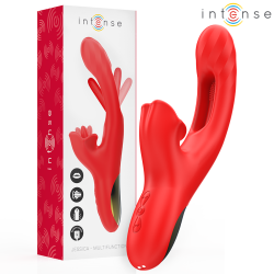 INTENSE - JESSICA WIELOFUNKCYJNY WIBRATOR STYMULUJĄCY ŁECHTACZKĘ 24,8 CM CZERWONY