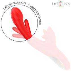 INTENSE - JESSICA WIELOFUNKCYJNY WIBRATOR STYMULUJĄCY ŁECHTACZKĘ 24,8 CM CZERWONY