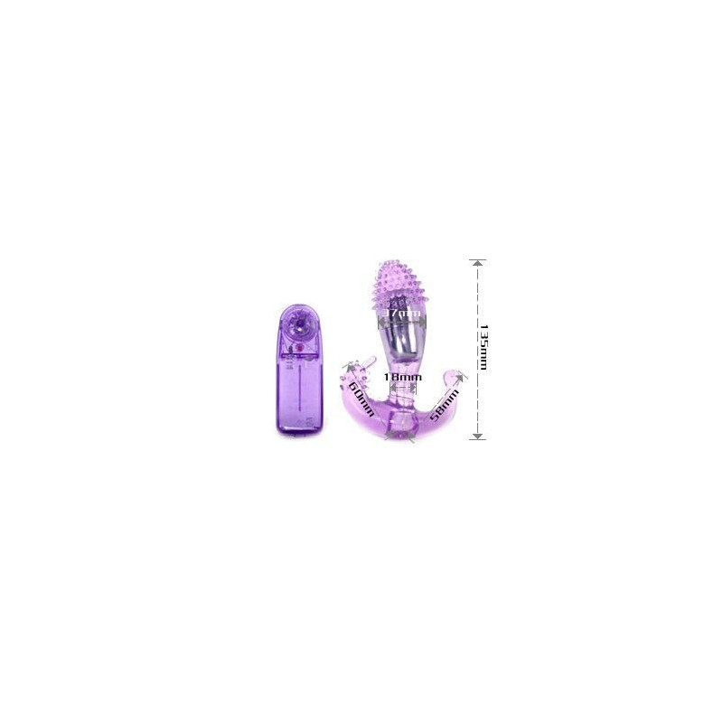 BAILE - ESTIMULADOR VAGINAL E ANAL LILAC COM VIBRAO BAILE - ESTIMULADOR VAGINAL E ANAL LILAC COM VIBRAO