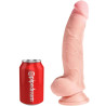 KING COCK - DILDO O POTROJNEJ GESTOSCI 18,4 CM