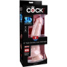 KING COCK - DILDO O POTROJNEJ GESTOSCI 18,4 CM