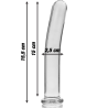 NEBULA SERIES BY IBIZA - MODELL 9 DILDO BOROSILIKATGLAS KLAR 15.5 CM -O- 2.5 CM