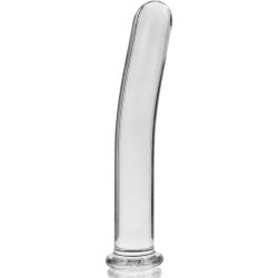 NEBULA SERIES BY IBIZA - MODEL 9 DILDO BOROSILICATE GLASS CLEAR 15.5 CM -O- 2.5 CM