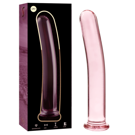 NEBULA SERIES BY IBIZA - MODEL 9 DILDO SZKLO BOROSILIKATOWE ROZOWY 15.5 CM -O- 2.5 CM