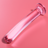 NEBULA SERIES BY IBIZA - MODEL 9 DILDO SZKLO BOROSILIKATOWE ROZOWY 15.5 CM -O- 2.5 CM