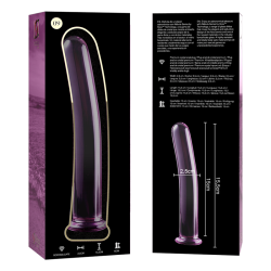 NEBULA SERIES BY IBIZA - MODELL 9 DILDO BOROSILIKATGLAS ROSA 15.5 CM -O- 2.5 CM