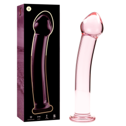 NEBULA SERIES BY IBIZA - MODEL 11 DILDO SZKLO BOROSILIKATOWE ROZOWY 16 CM -O- 3 CM