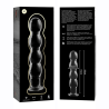 NEBULA SERIES BY IBIZA - MODEL 10 DILDO SZKLO BOROSILIKATOWE PRZEZROCZYSTE 16.5 CM -O- 3.5 CM